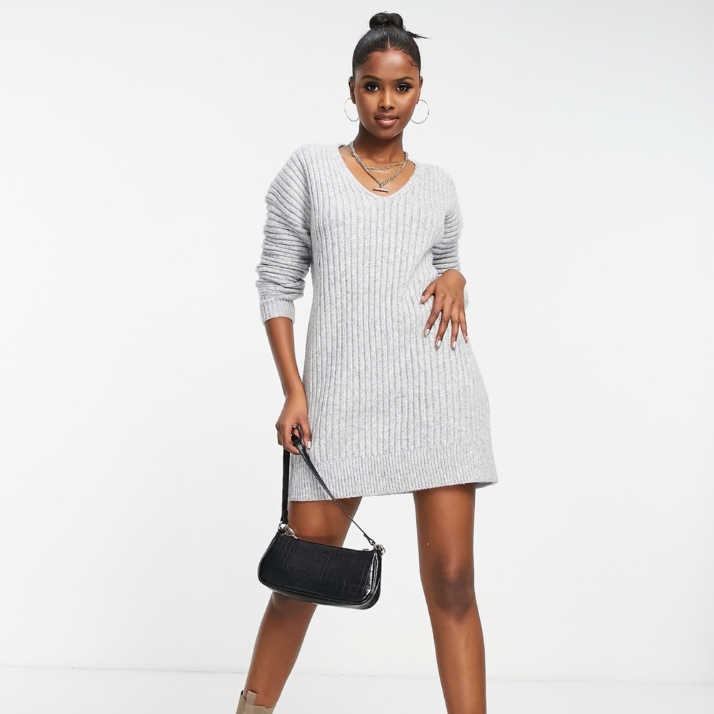 4th and Reckless Grey Sweater Dress